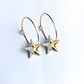 New Hoop Earrings with Spotty Star Charms