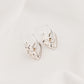 Spotty Heart Ceramic Charm with Huggie Hoops