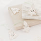 Set of 4 Christmas Tree Ornaments with Smiley Faces