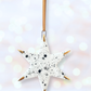 Spotty star with gold line tips