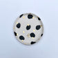 Set of 4 Dessert Plates With Gold Flower Motif Stamp