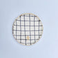 Set of 4 Dessert Plates With Gold Flower Motif Stamp